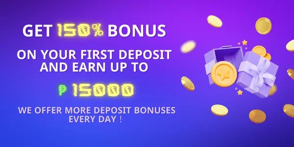 Welcome offer banner with bright gold reward artwork